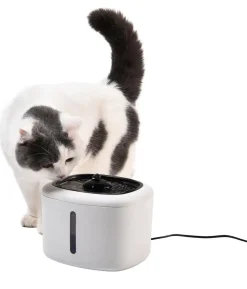 Dehner Lieblinge Trinkbrunnen USB, weiß, 2,5 l
