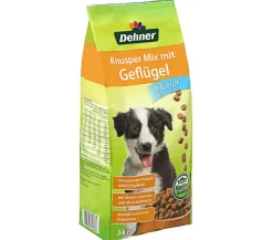 Dehner Lieblinge Trockenfutter für Hunde Knusper Mix Junior, Geflügel