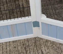 Dehner Lieblinge Vogelvoliere Santorini, weiß/blau, ca. Ø132/H180 cm