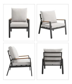 Dehner Lounge Milo, 4-teilig