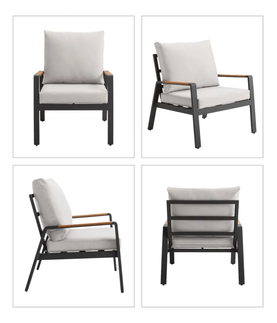Dehner Lounge Milo, 4-teilig