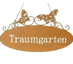 Dehner Metall-Gartenschild Traumgarten