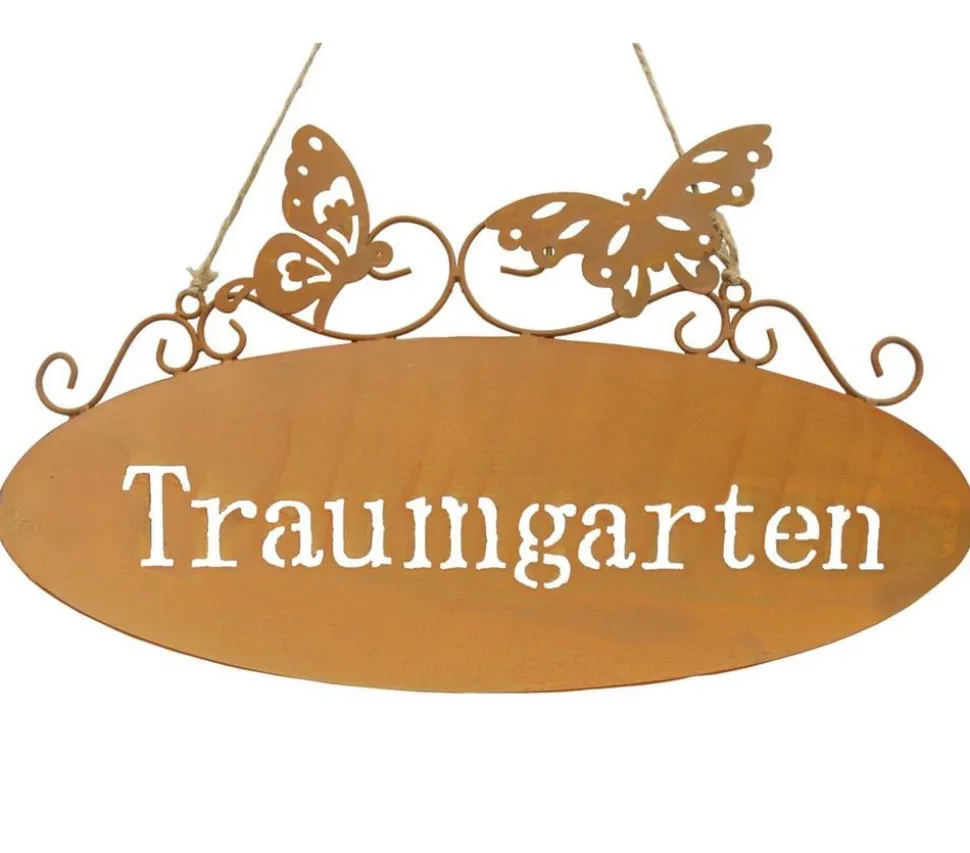 Dehner Metall-Gartenschild Traumgarten