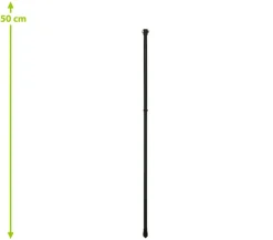 Dehner Metall-Multi-Gartenstab, 125 cm, schwarz