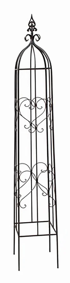 Dehner Metall-Rankobelisk Canterbury, grau