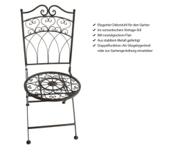 Dehner Metallstuhl Antik