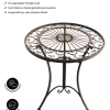 Dehner Metalltisch Antik, ca. Ø61/H72 cm