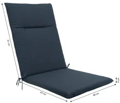 Dehner Mittellehnerauflage Veneto, ca. B48/H4/T108 cm