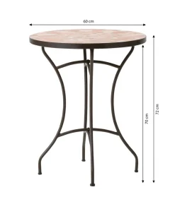 Dehner Mosaiktisch Chiara, terra-rosé