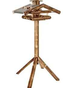 Dehner Natura Premium Futterhaus Watzmann, geflammt, inkl. Ständer, ca. B40/H133/T55 cm