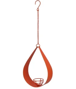 Dehner Natura Premium Futterhaus Apennin, geflammt, inkl. Ständer, ca. B70/H134,5/T70 cm