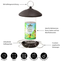 Dehner Natura Premium Futtersäule, Metall, groß