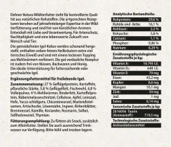 Dehner Natura Premium Igelfutter Igel-Kekse mit Mehlwürmern