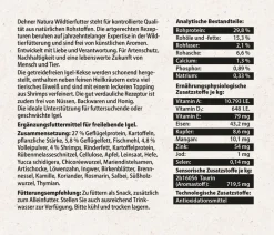 Dehner Natura Premium Igelfutter Igel-Kekse mit Shrimps