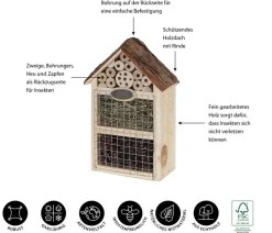 Dehner Natura Premium Insektenhotel Flavia, ca. B19/H28/T13 cm