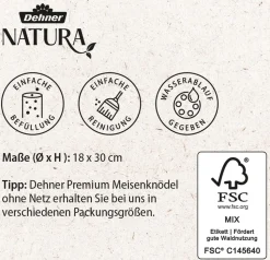 Dehner Natura Premium Meisenknödel-Säule Louise, ca. Ø18/H30 cm