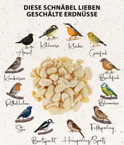 Dehner Natura Premium Wildvogelfutter Halbe/Ganze Erdnüsse