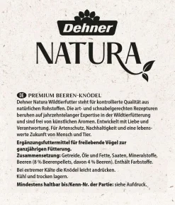 Dehner Natura Premium Wildvogelfutter Beeren-Meisenknödel, mit Netz, 6 Stk.