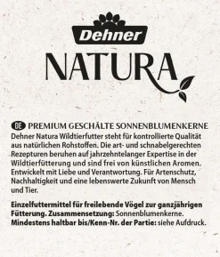 Dehner Natura Premium Wildvogelfutter Geschälte Sonnenblumenkerne