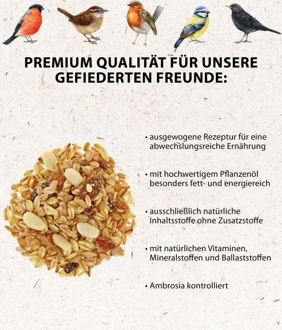 Dehner Natura Premium Wildvogel Nestlingsfutter, 100g