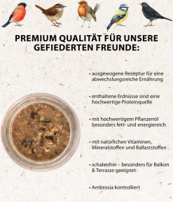 Dehner Natura Premium Wildvogelfutter Geschälte Sonnenblumenkerne
