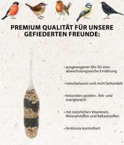 Dehner Natura Premium Wildvogelfutter Riesen-Meisenknödel, mit Netz