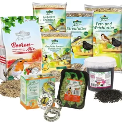 Dehner Natura Premium Wildvogelfutter Futterbuffet Maxi, 8-teilig