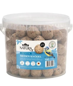 Dehner Natura Premium Wildvogelfutter Meisenknödel im Eimer, ohne Netz