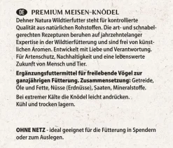Dehner Natura Premium Wildvogelfutter Meisenknödel im Karton, ohne Netz