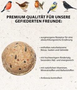 Dehner Natura Premium Wildvogelfutter Riesen-Meisenknödel, mit Netz
