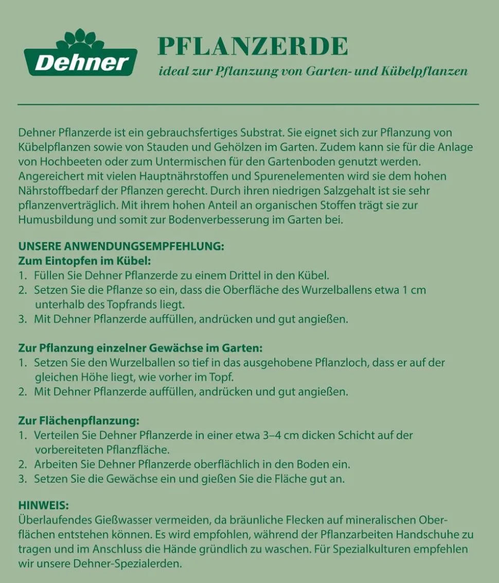 Dehner Pflanzerde, 39 x 60 Liter