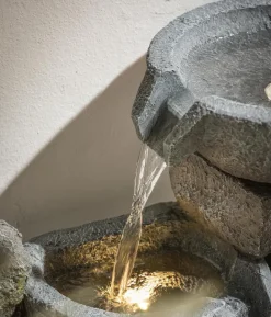 Dehner Polyethylen-Gartenbrunnen Gresta, solarfähig, ca. H97,5 cm