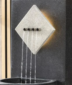 Dehner Polyethylen-Gartenbrunnen Triton, solarfähig, ca. H96,5 cm
