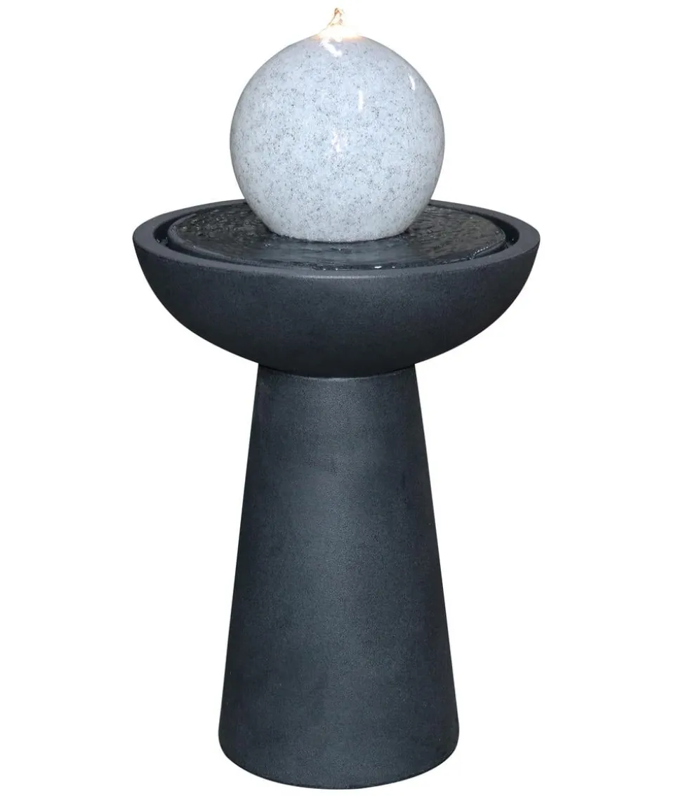 Dehner Polyethylen-Gartenbrunnen Aurora, solarfähig, ca. H88 cm