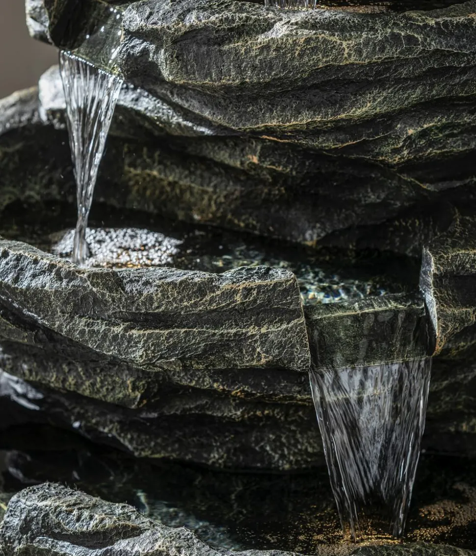 Dehner Polyresin-Gartenbrunnen Roccia, ca.H150 cm