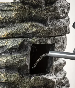 Dehner Polyresin-Gartenbrunnen Roccia, ca. H120 cm