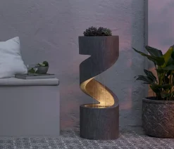 Dehner Polyresin-Gartenbrunnen Ronda, solarfähig, ca. H79,5 cm