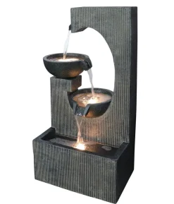 Dehner Polyresin-Gartenbrunnen Lorca, solarfähig, ca. H81 cm