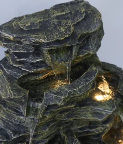 Dehner Polyresin-Gartenbrunnen Salto, solarfähig, ca. H99 cm