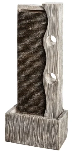 Dehner Polyresin-Gartenbrunnen Eclipse, solarfähig, ca. H100 cm
