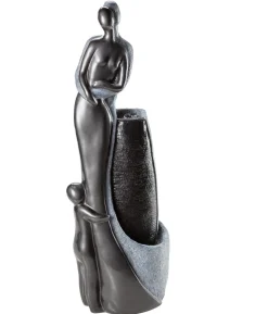 Dehner Polyresin-Gartenbrunnen Family, solarfähig, ca. H120 cm