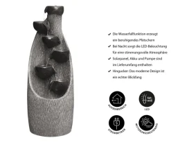 Dehner Polyresin-Gartenbrunnen Scale, ca. H91 cm