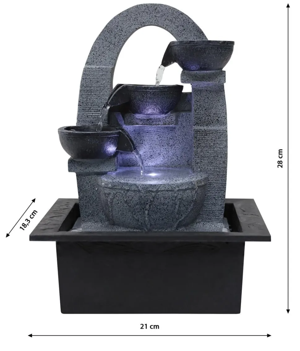 Dehner Polyresin-Zimmerbrunnen Skleda