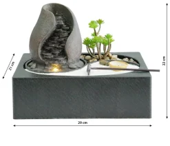 Dehner Polyresin-Zimmerbrunnen Landskap, ca. H22 cm