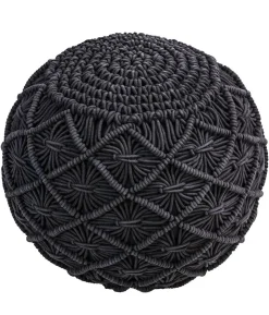 Dehner Pouf Sanna, ca. Ø40/H40 cm
