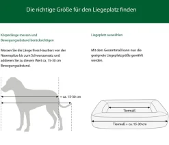 Dehner Premium Hundebett Kaya, rechteckig, ca. B80/H25/T60 cm