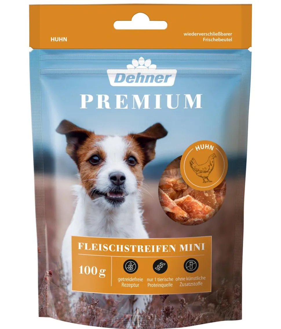 Dehner Premium Hundesnack Fleischstreifen Mini