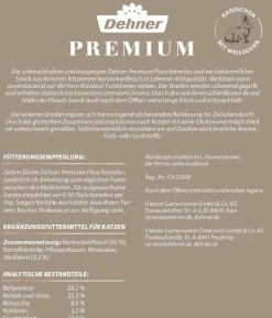 Dehner Premium Katzensnack Kaninchenfleisch mit Weißdorn, 45 g