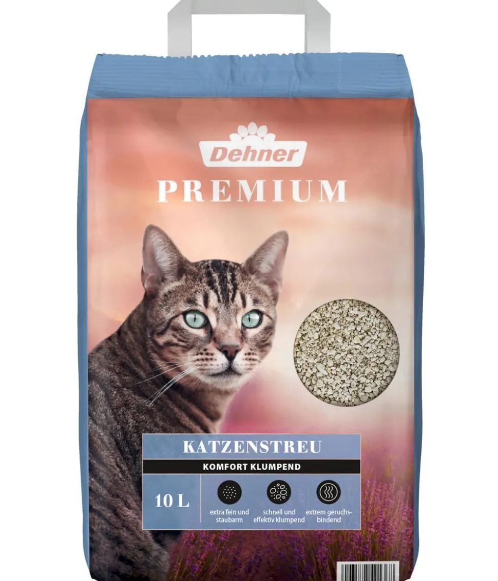 Dehner Premium Katzenstreu Komfort Klumpend, 10 l