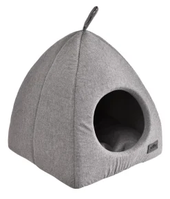 Dehner Premium Lovely Katzenhöhle Einkehr, grau, ca. B40/H42/T40 cm